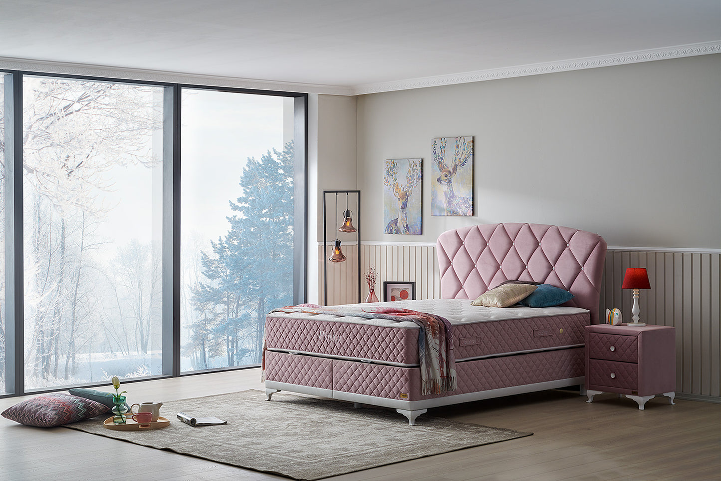 Boxspringbett Bambi Pinky