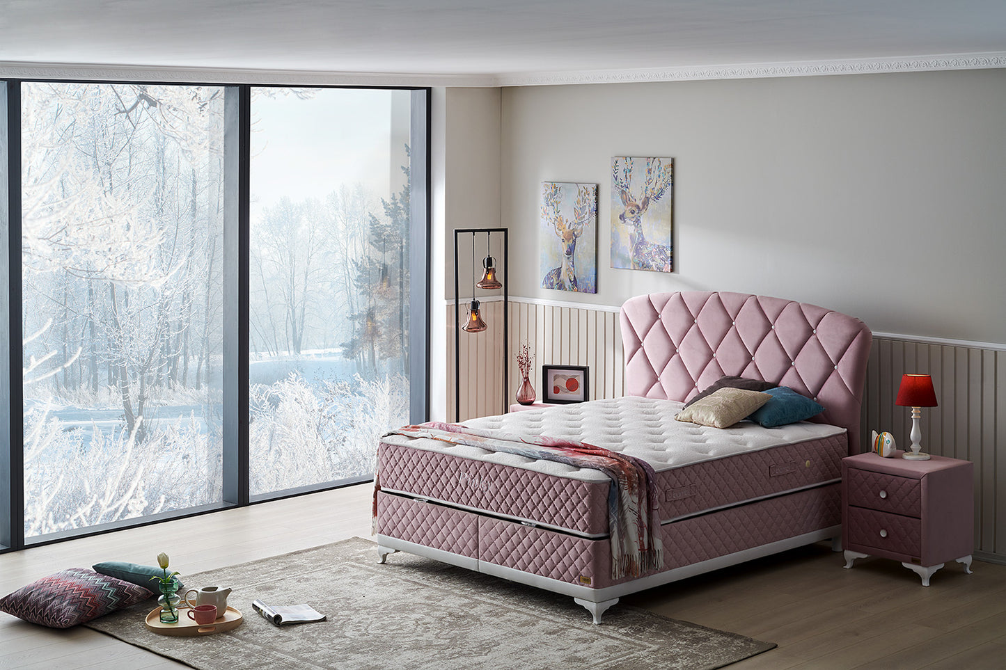 Boxspringbett Bambi Pinky