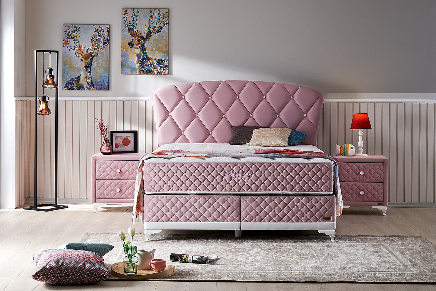 Boxspringbett Bambi Pinky