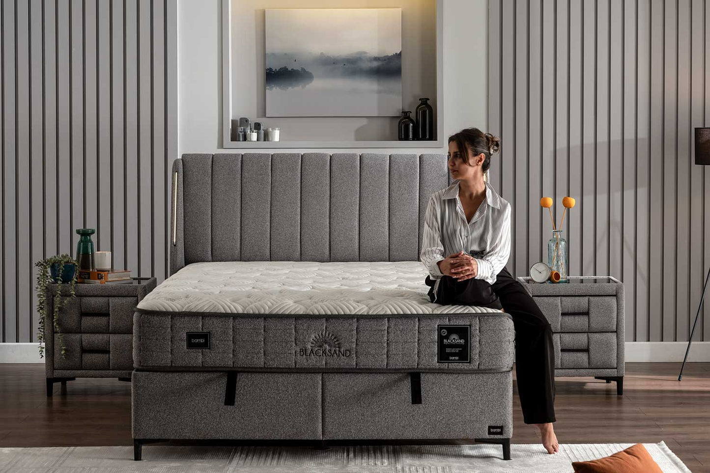 Boxspringbett Bambi Blacksand